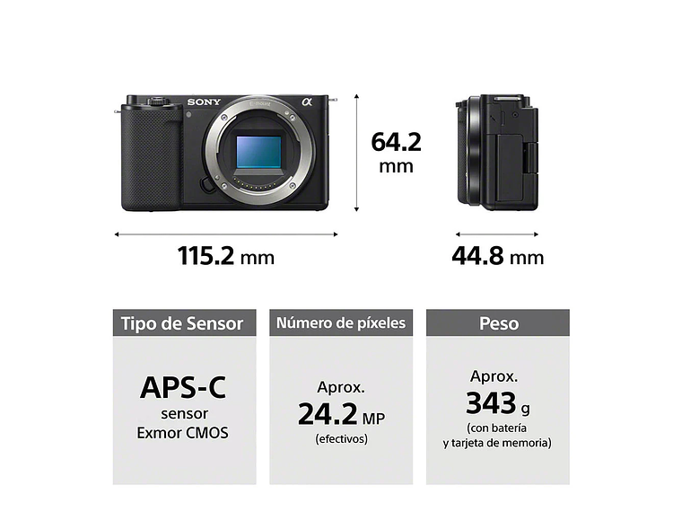 CAMARA APS-C ZV-E10 CON LENTE SELP1650 2
