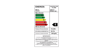 CALEFACTOR LEÑA CERTIFICADO RONDO 490 AMESTI