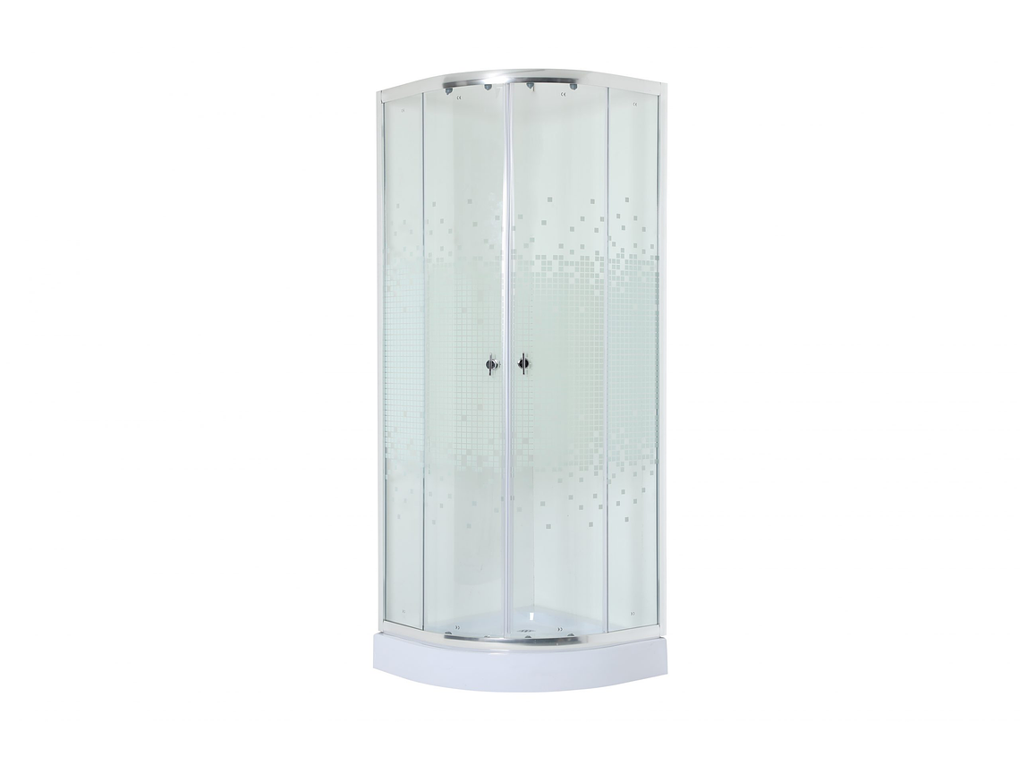 SHOWER DOOR 90X90CM 5MM MAMPARA CURVA | BLANCO 2