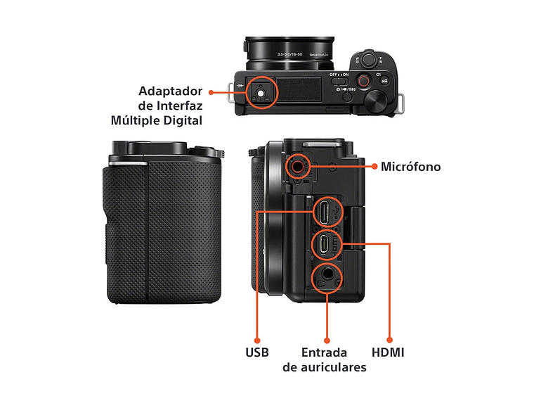 CAMARA APS-C ZV-E10 CON LENTE SELP1650 3