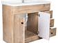 KIT DOMSA MUEBLE VANITORIO B100PH-WOOD + F-100/100 X 80 X 47 CM - Miniatura 3
