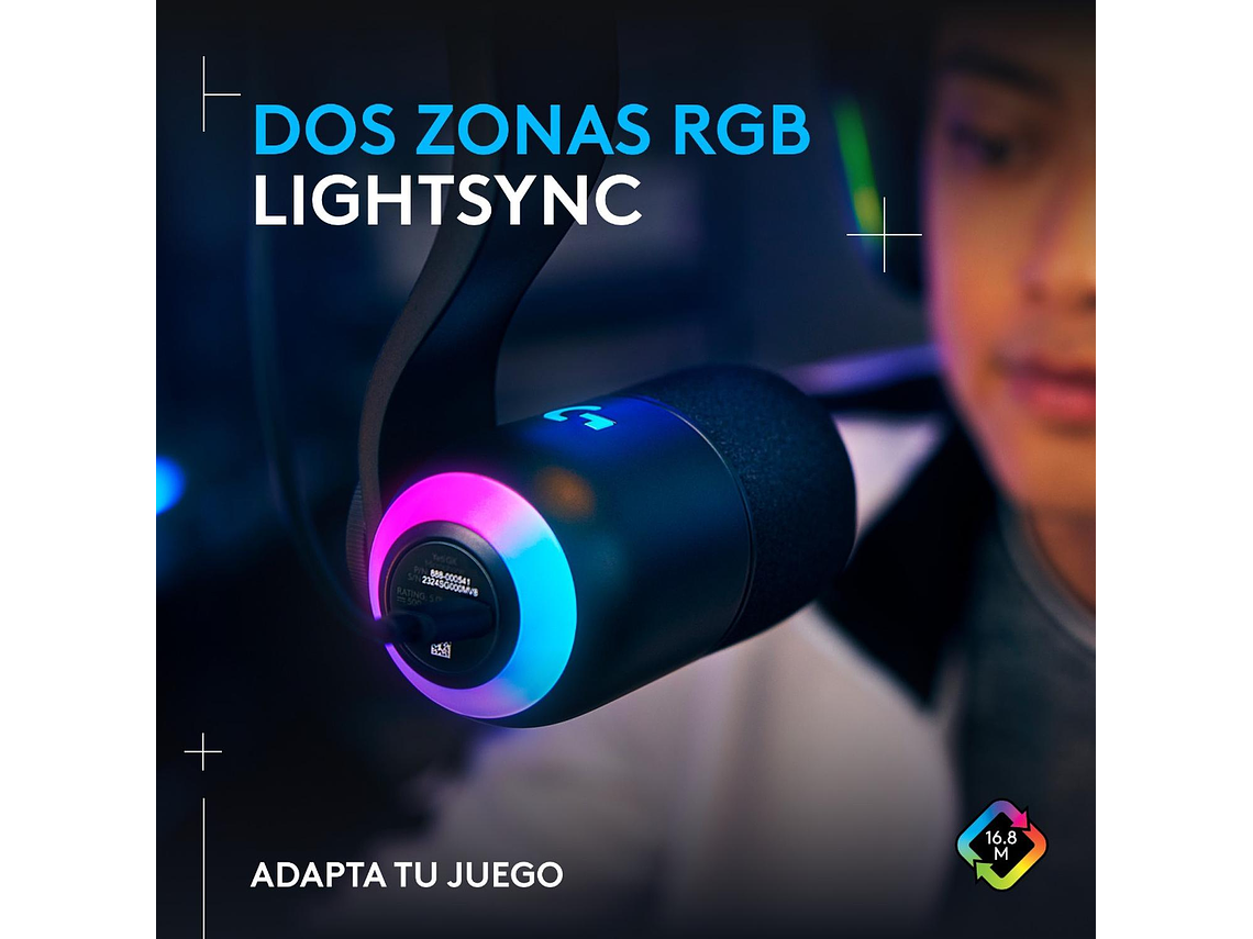LOGITECH G YETI GX MICRÓFONO DINÁMICO RGB CON LIGHTSYNC NEGR 3