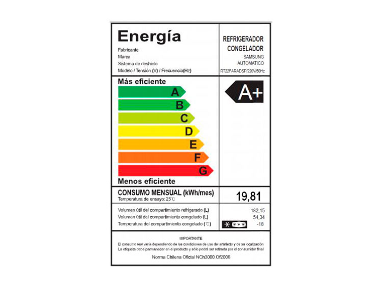 REFRIGERADOR SAMSUNG TOP FREEZER 234 L ALL AROUND COOLING RT22FARADS8/ZS 6