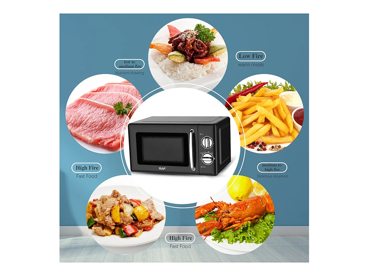 HORNO MICROONDAS MULTIFUNCIONAL 800W 20L 4