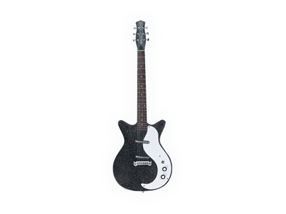 GUITARRA ELÉCTRICA DANELECTRO BLACK METAL FLAKE 59MJ BKMF 1