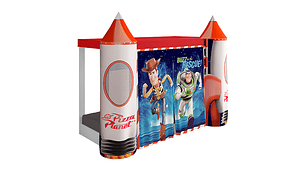 CAMA TRANSICIÓN INFANTIL DISNEY CASTILLO TOY STORY