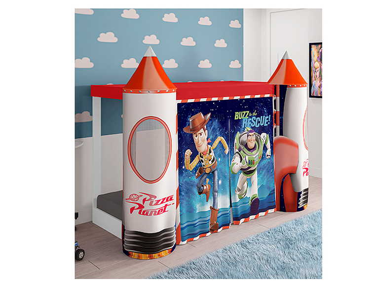 CAMA TRANSICIÓN INFANTIL DISNEY CASTILLO TOY STORY 2