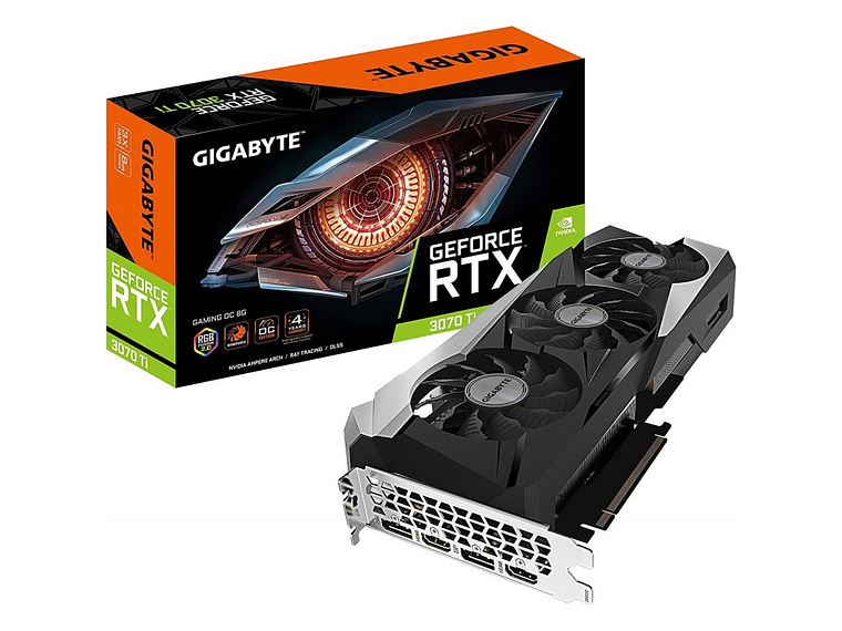 GIGABYTE GEFORCE RTX 3070 TI GAMING OC 8G GRAPHICS CARD, WINDFORCE 3X 1