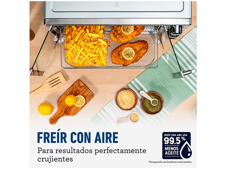 HORNO ELÉCTRICO OSTER 42 L TSSTTVFDMAFNS-052 CON FREIDORA DE AIRE ® PUERTAS ESTILO FRANCÉS 3