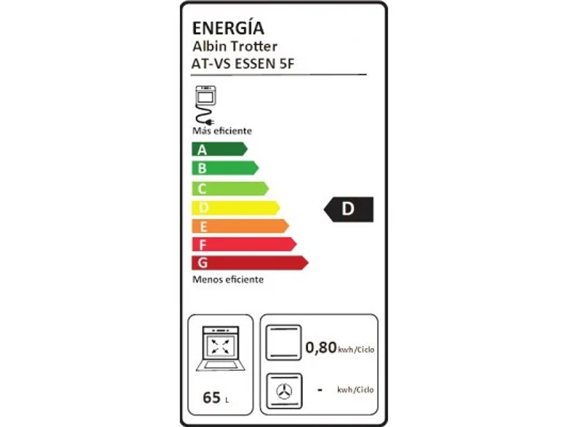 HORNO EMPOTRABLE AT-VS ESSEN 5F 4