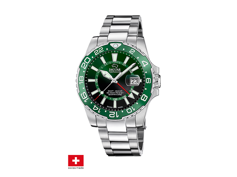 RELOJ DE PULSERA JAGUAR J1011/3 SWISS VERDE HOMBRE CERAMIC 1
