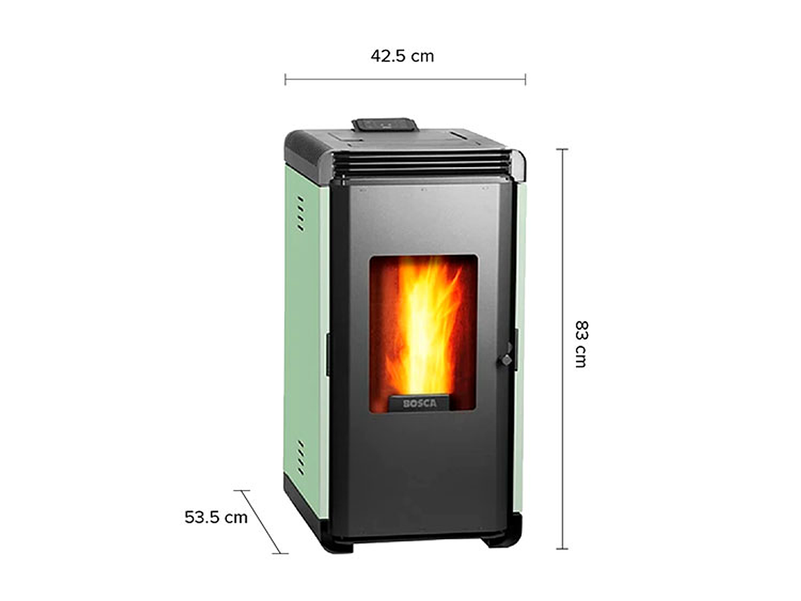 CALEFACTOR A PELLET BOSCA HERA VERDE 5