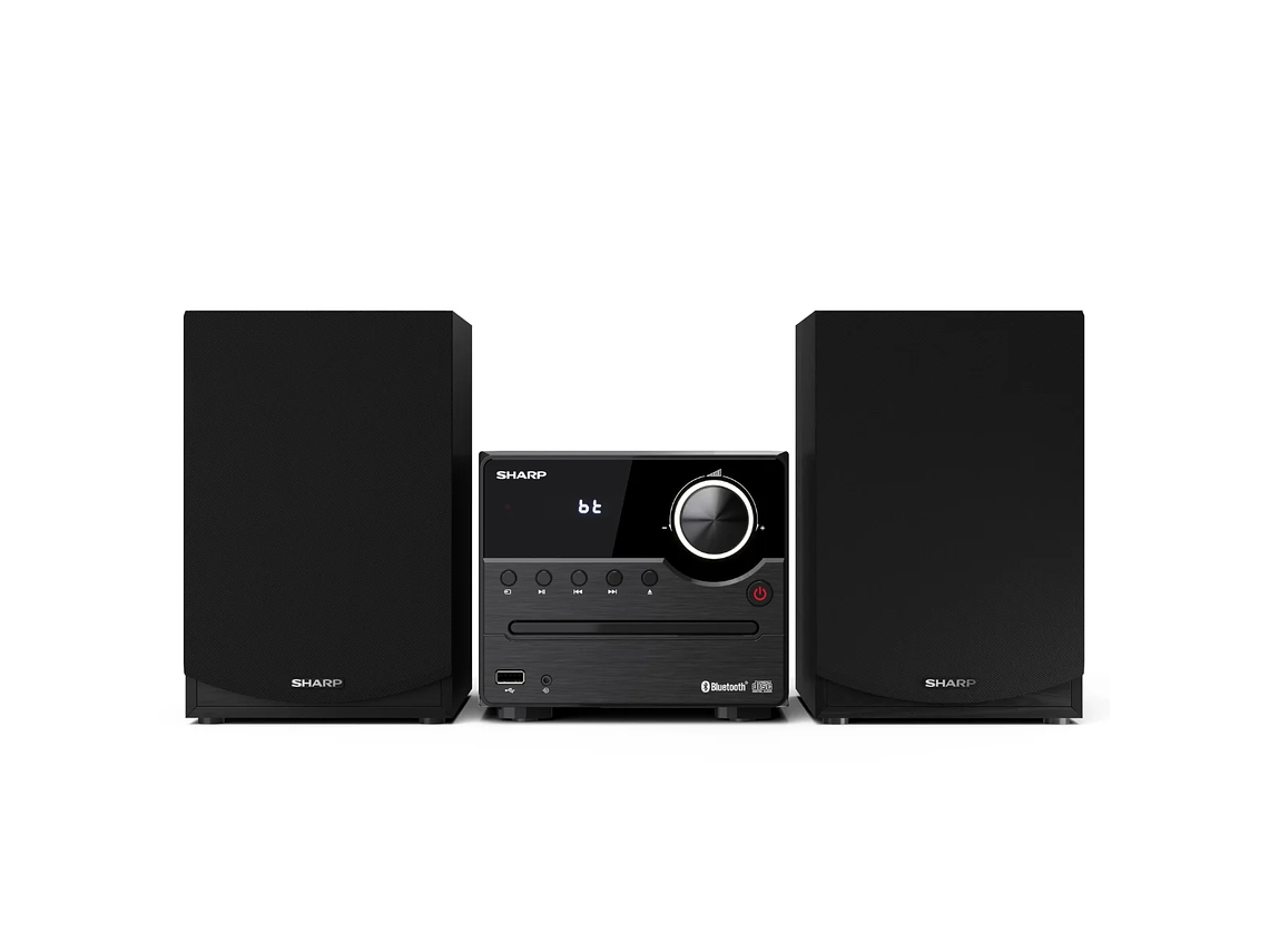 MICROCOMPONENTE SHARP CD-PLAYER USB BLUETOOTH RADIO FM XL-B512 NEGRO 1