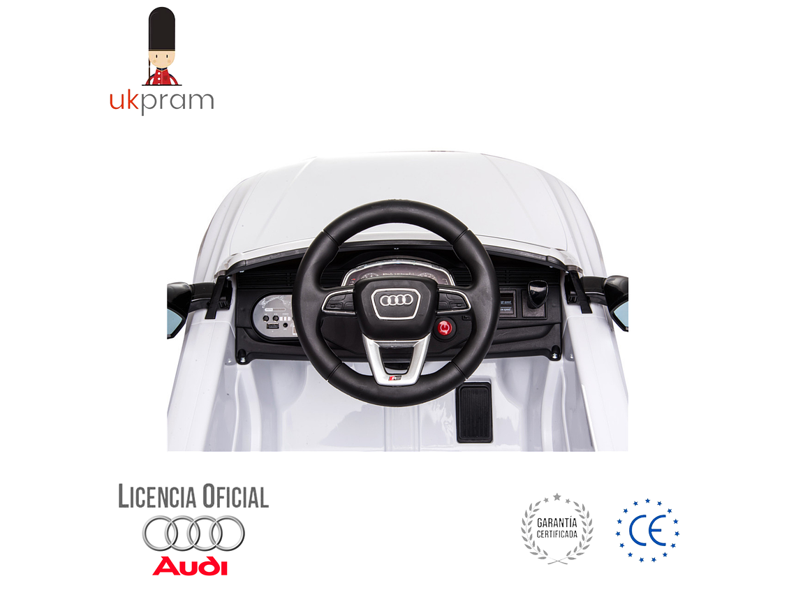 AUTO A BATERIA AUDI RS Q8 COLOR BLANCO 4