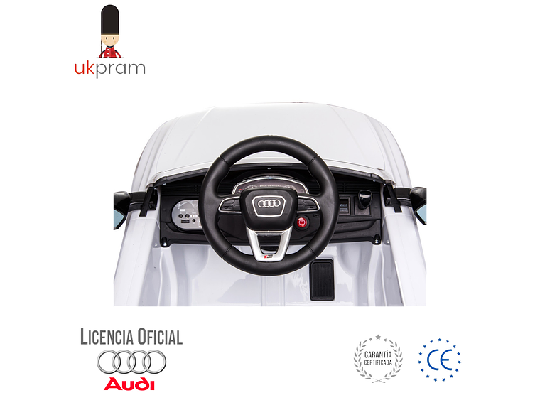AUTO A BATERIA AUDI RS Q8 COLOR BLANCO 4