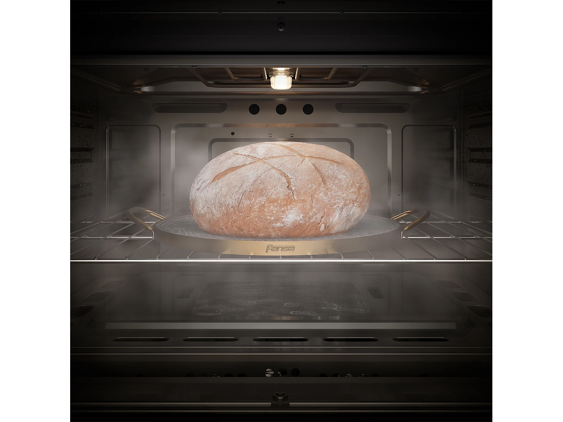 COCINA A GAS 4 PLATOS FENSA CUBIERTA VIDRIO F 3000 RT INOX 2