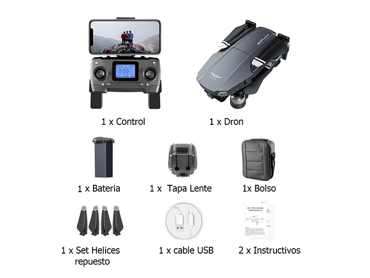 DRON 8819 EXPLORER 5G 3000M 6K GPS EIS GIMBAL 5