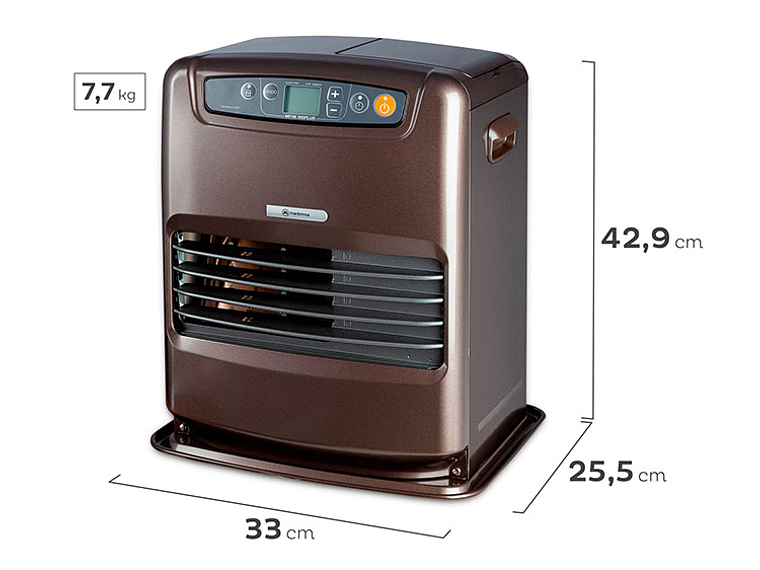 ESTUFA MADEMSA PARAFINA LÁSER 5 LT FAN HEATER MFHK 550 PLUS 2