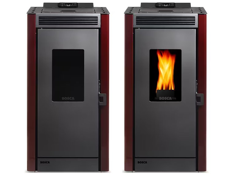 CALEFACTOR A PELLET BLACK VISIÓN BURDEO BOSCA 4