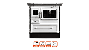 COCINA A LEÑA ALCAZAR CALBUCO MZ 80 BLANCA