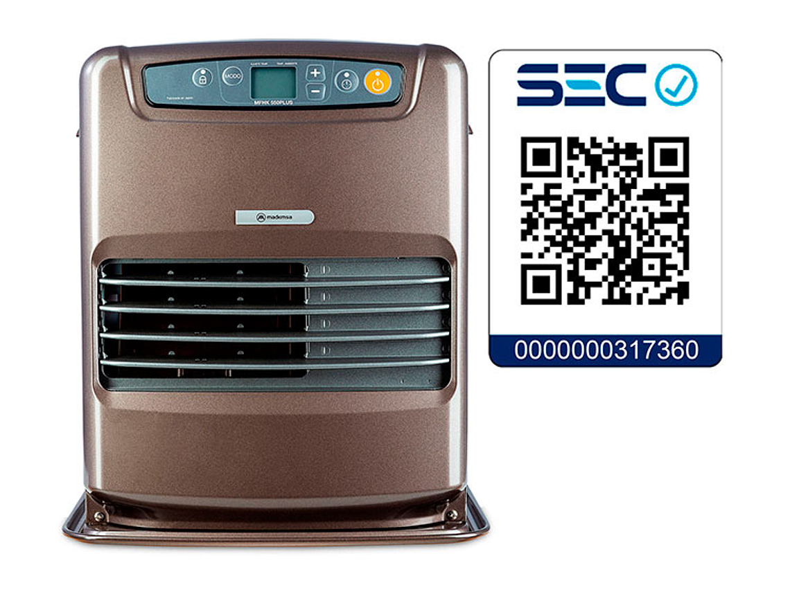 ESTUFA MADEMSA PARAFINA LÁSER 5 LT FAN HEATER MFHK 550 PLUS 5