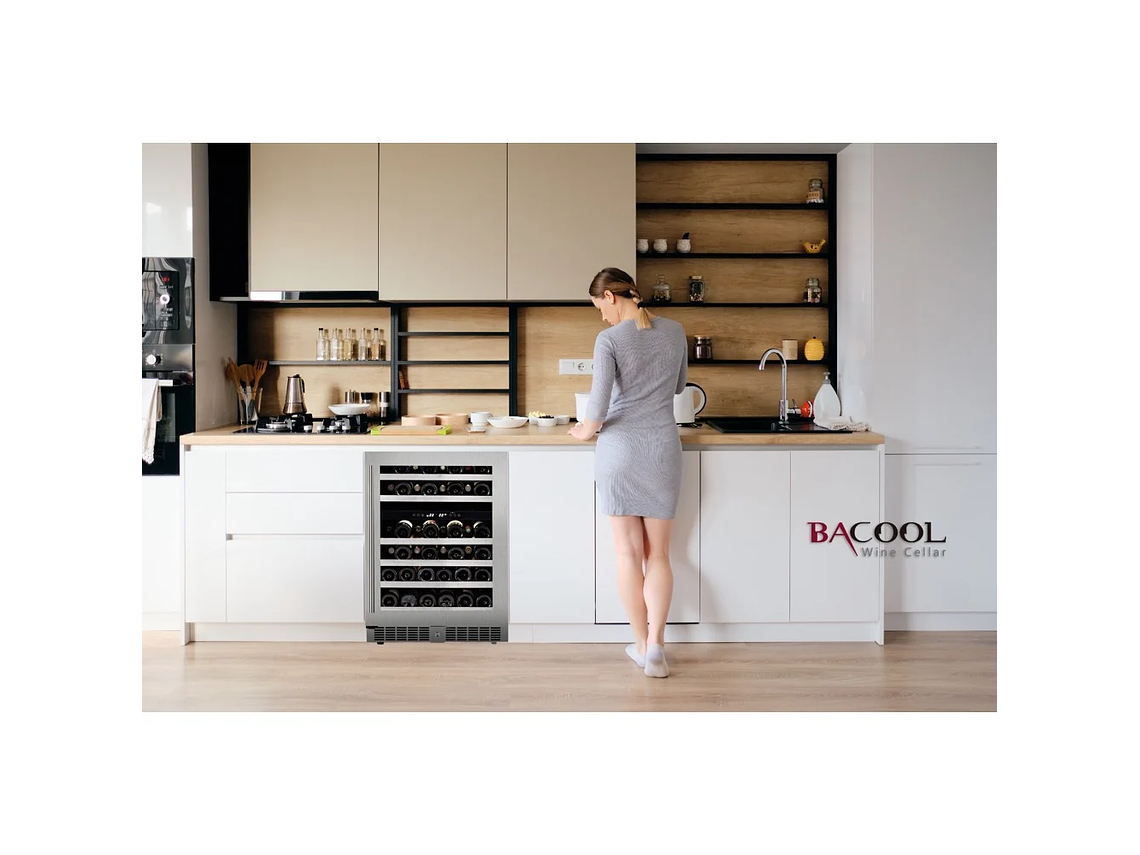 CAVA DE VINOS PREMIUM CLIMATIZADA BIZONA 46 BOTELLAS BACOOL 4