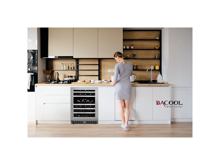 CAVA DE VINOS PREMIUM CLIMATIZADA BIZONA 46 BOTELLAS BACOOL 4