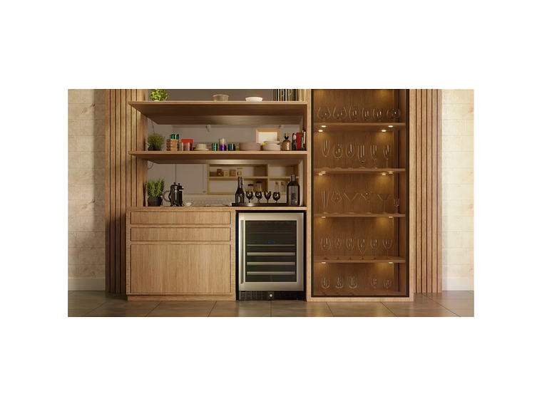 CAVA DE VINOS PREMIUM CLIMATIZADA BIZONA 46 BOTELLAS BACOOL 5