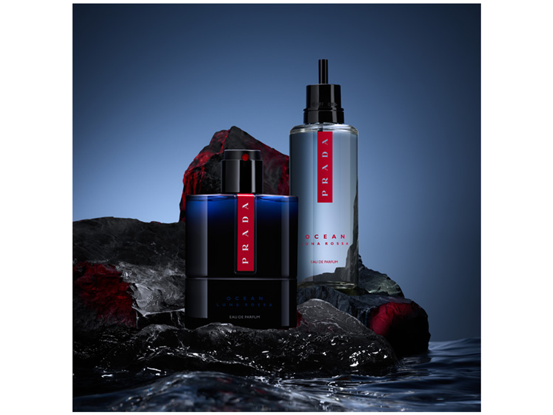 PERFUME PRADA LUNA ROSSA OCEAN HOMBRE EDP 150 ML REFILL 4