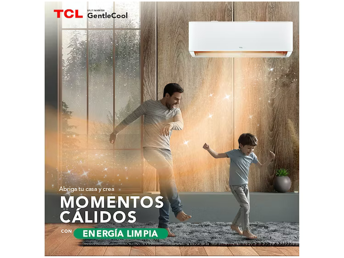 AIRE ACONDICIONADO INVERTER SMART TCL 9000 BTU FRIO/CALOR 2