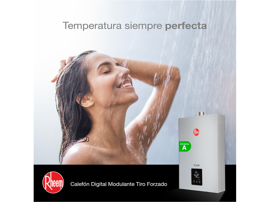 PACK CALEFONT RHEEM 12L. T.FORZADO G.NATURAL + KIT 7