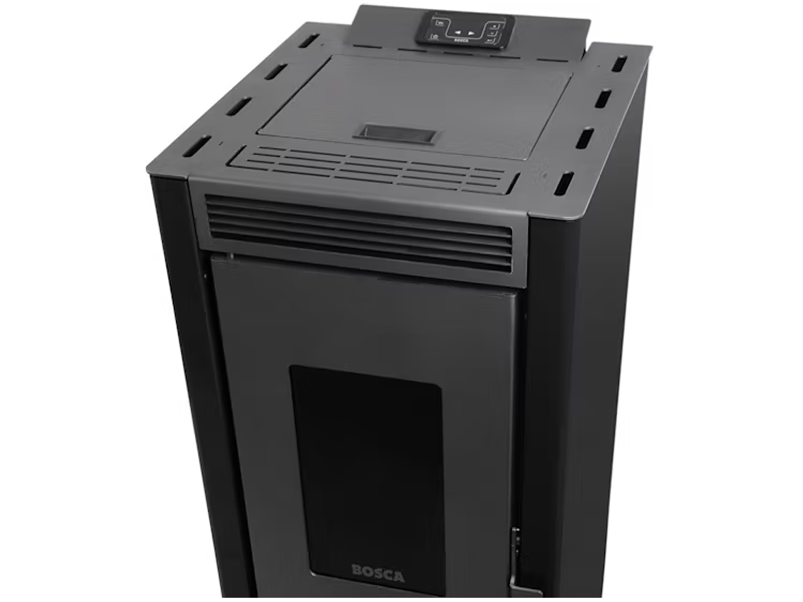 CALEFACTOR A PELLET BLACK VISIÓN NEGRO BOSCA 3