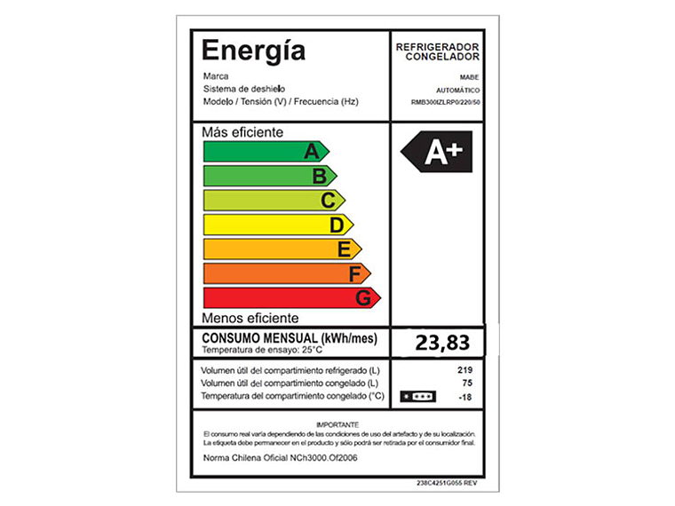 REFRIGERADOR MABE BOTTOM FREEZER NO FROST 329 L RMB300IZLRP0 7