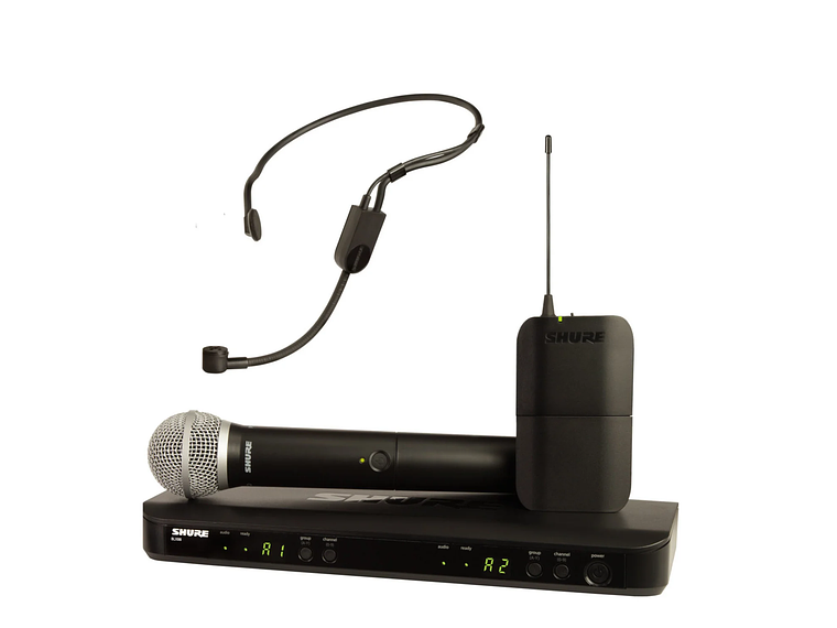 MICROFONO INALAMBRICO MANO + CINTILLO SHURE BLX1288/P31-M15 1