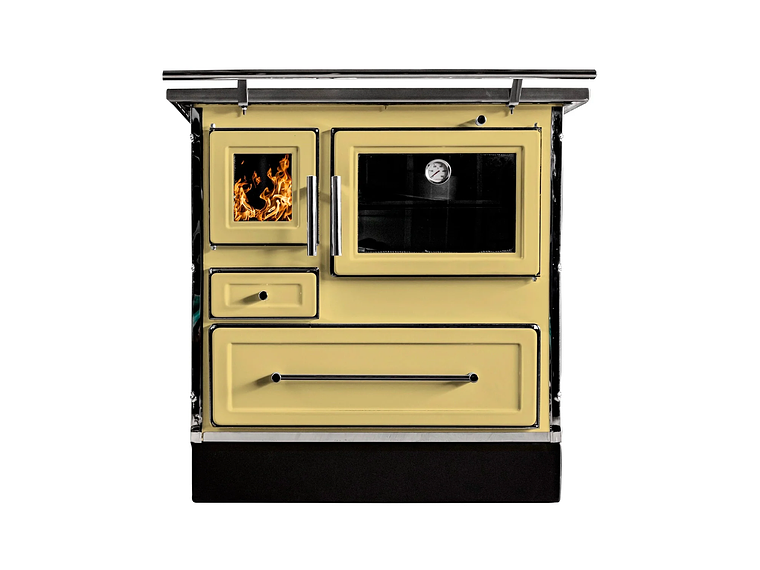 COCINA A LEÑA ALCAZAR CALBUCO MZ 80 AMARILLA 1