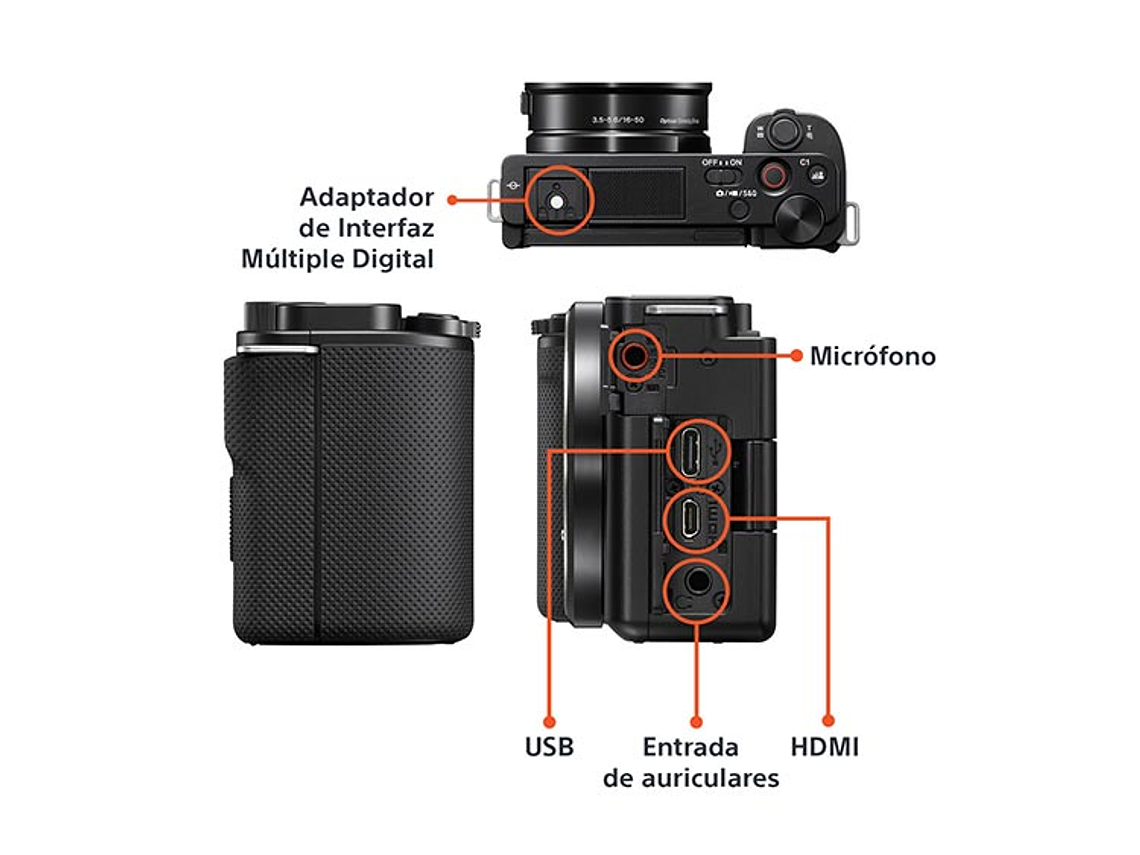 CAMARA SONY DIGITAL ZV-E10L E38 2