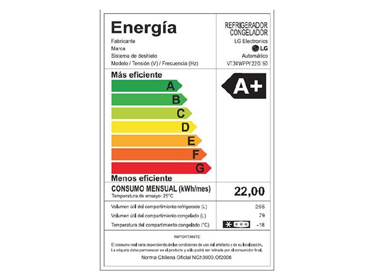 REFRIGERADOR LG TOP FREEZER NO FROST 334 L SMART INVERTER COMPRESSOR VT34WPP MOTOR 9