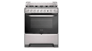 COCINA A GAS LIQUADO FENSA 6 PLATOS F 5300 T SILVER NEGRO