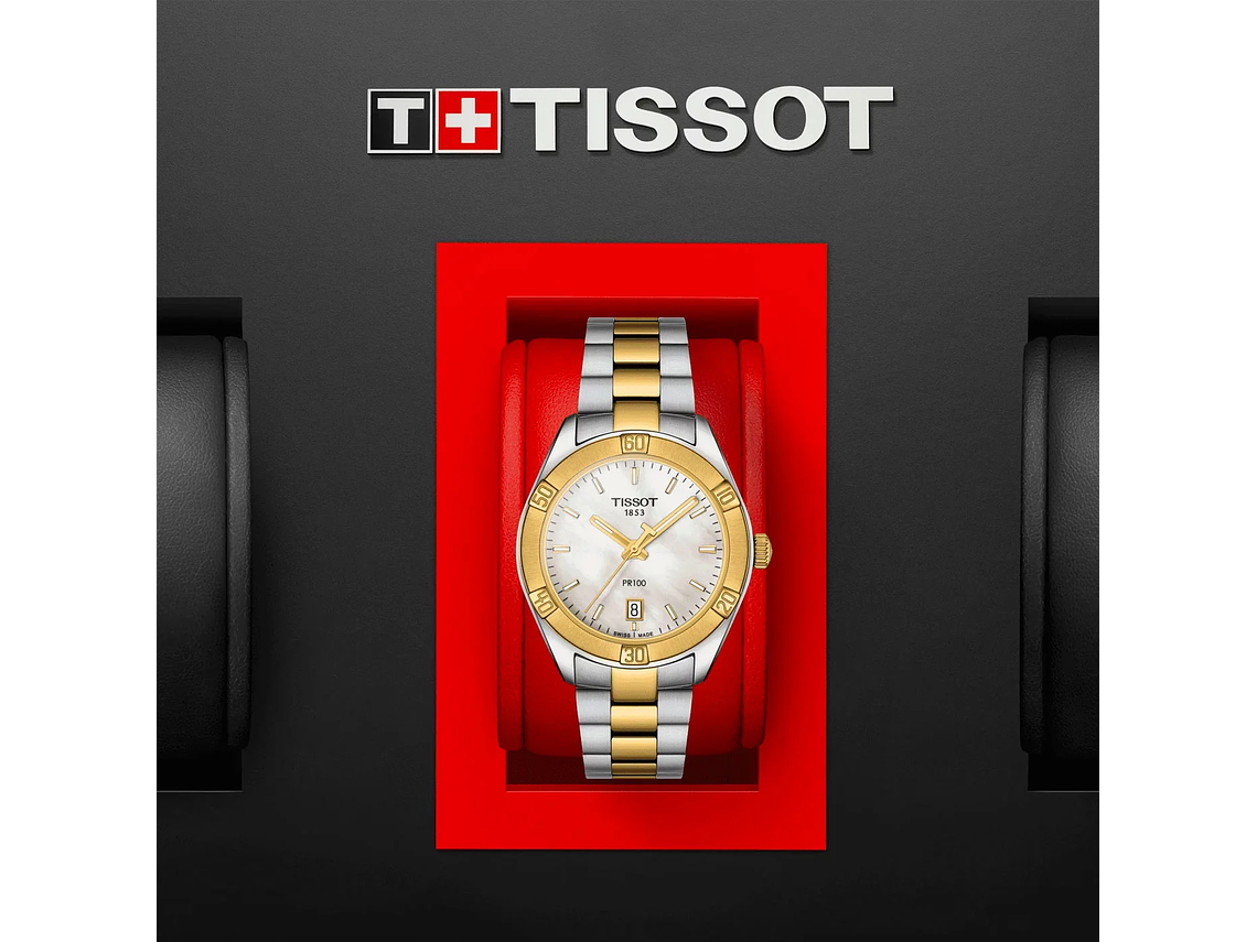 RELOJ TISSOT MUJER PR 100 SPORT CHIC ORO 5