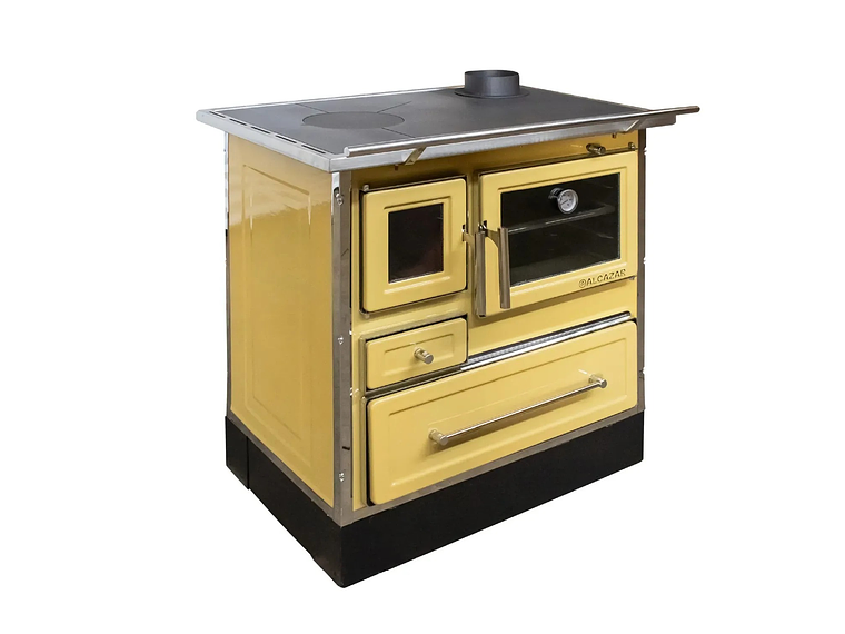 COCINA A LEÑA ALCAZAR CALBUCO MZ 80 AMARILLA 4