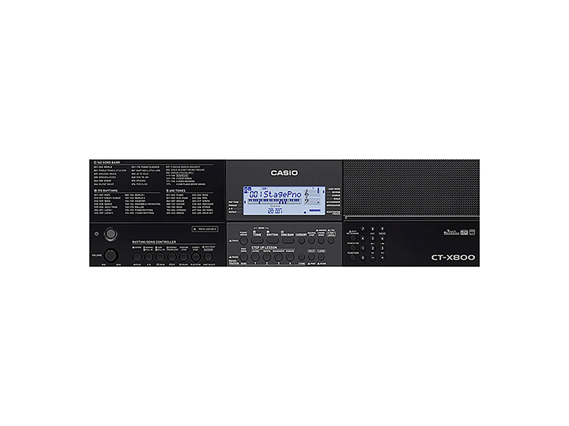 TECLADO CASIO CT-X800C2 ESTÁNDAR 61 TECLAS C/ TRANSFORMADOR TONE 3