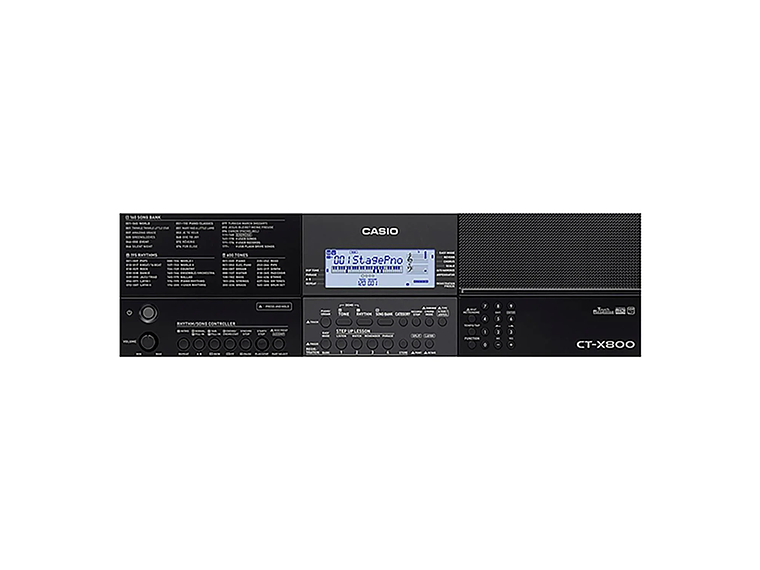 TECLADO CASIO CT-X800C2 ESTÁNDAR 61 TECLAS C/ TRANSFORMADOR TONE 3