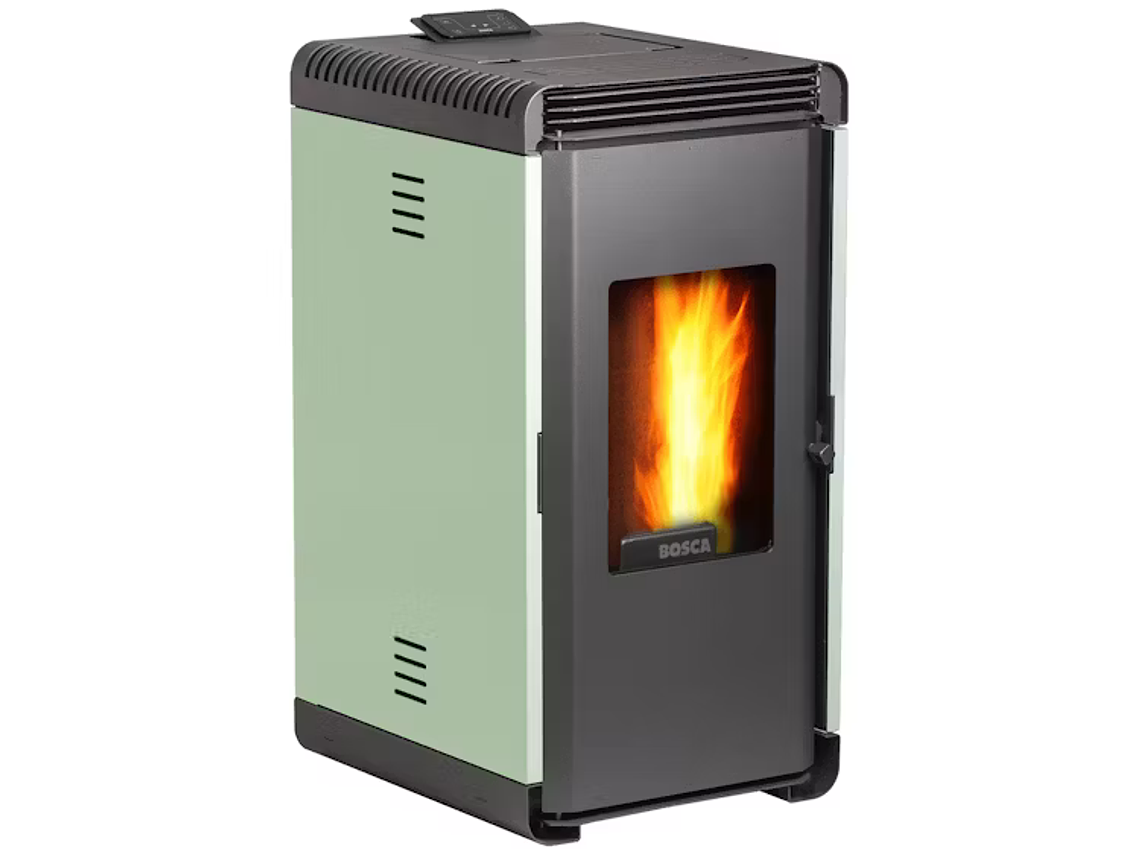 CALEFACTOR BOSCA A PELLET HERA + VERDE 1