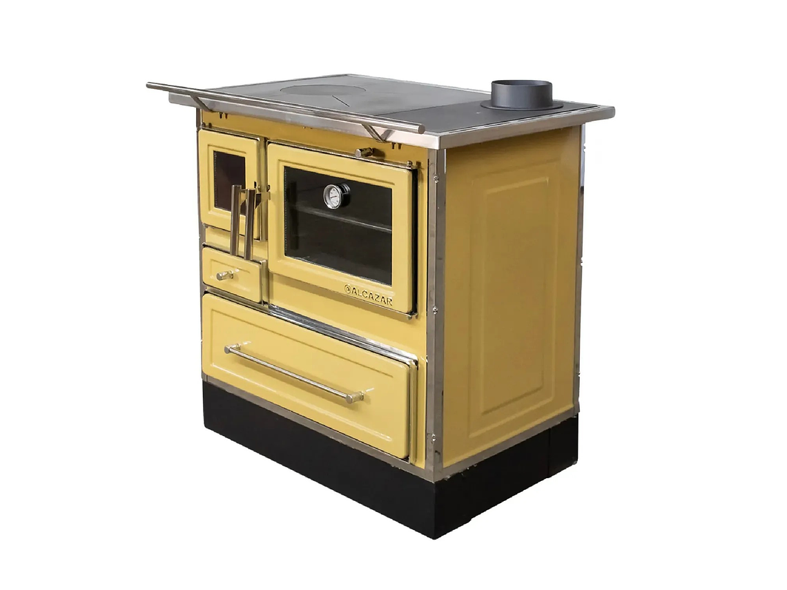 COCINA A LEÑA ALCAZAR CALBUCO MZ 80 AMARILLA 5