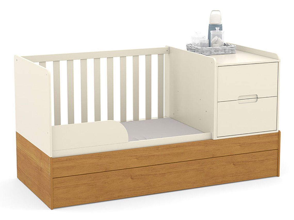 CUNA KIDSCOOL FORMARE ECOWOOD MULTIFUNCION BLANCO 1