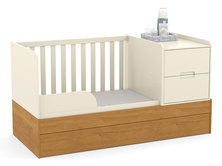 CUNA KIDSCOOL FORMARE ECOWOOD MULTIFUNCION BLANCO 1