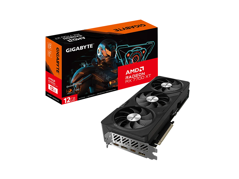 TARJETA DE VIDEO GIGABYTE RADEON RX 7700 XT GAMING OC 12G GDDR6, PCIE-4.0 1