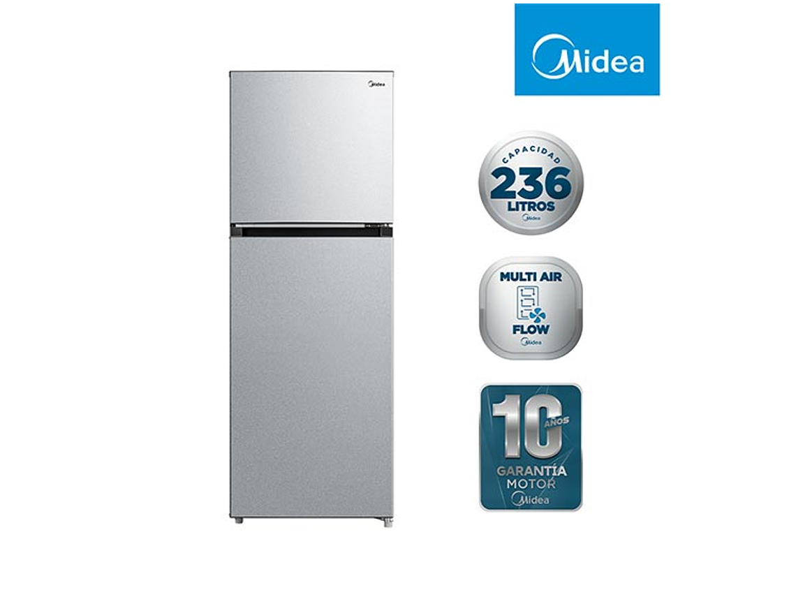 REFRIGERADOR MIDEA TOP FREEZER NO FROST 236 L TMF MDRT346MTF50 1