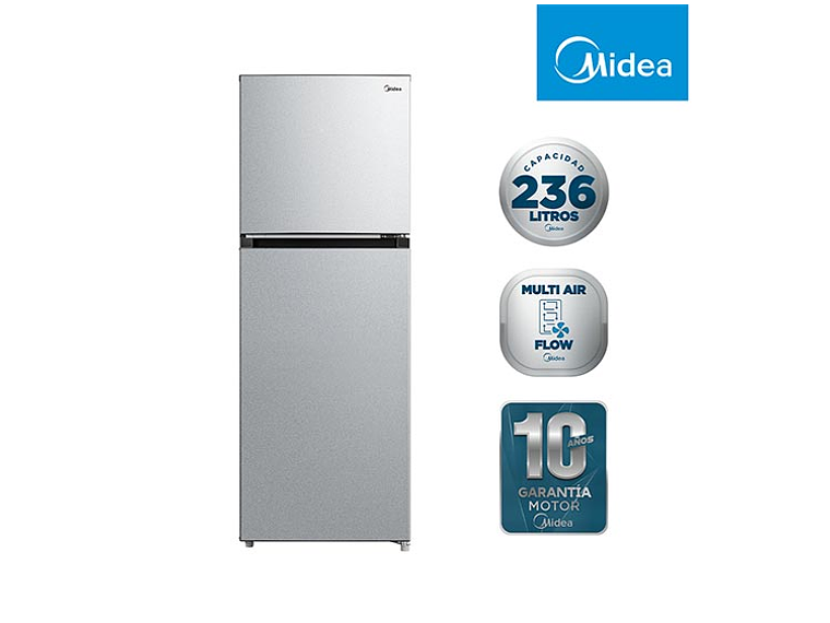 REFRIGERADOR MIDEA TOP FREEZER NO FROST 236 L TMF MDRT346MTF50 1