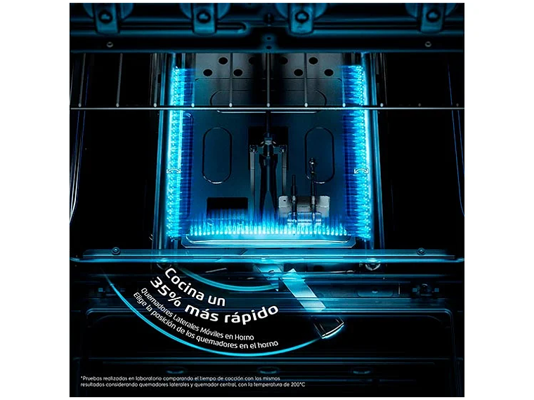 COCINA A GAS LIQUADO FENSA 6 PLATOS F 5300 T SILVER NEGRO 8